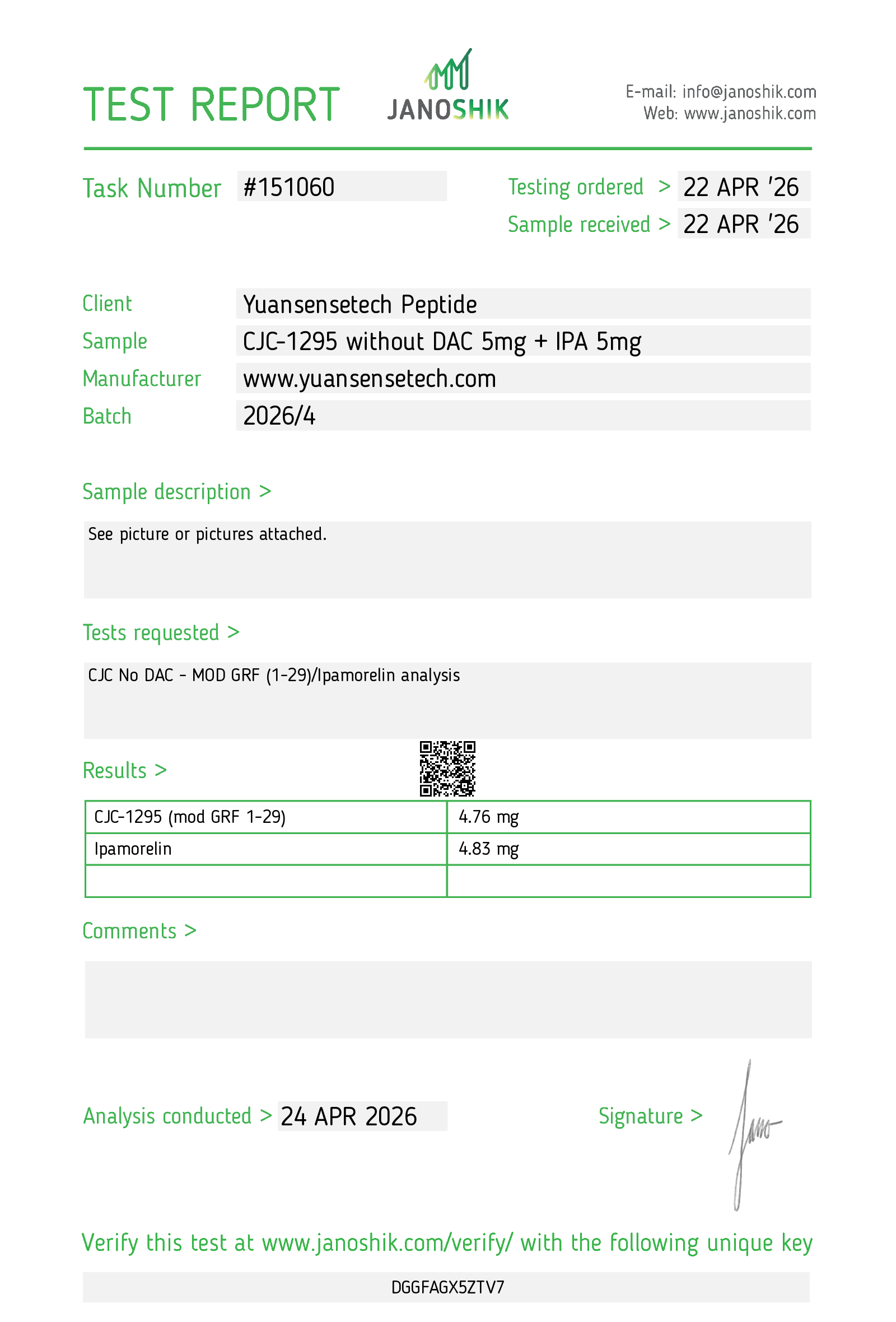 CP10 COA151060