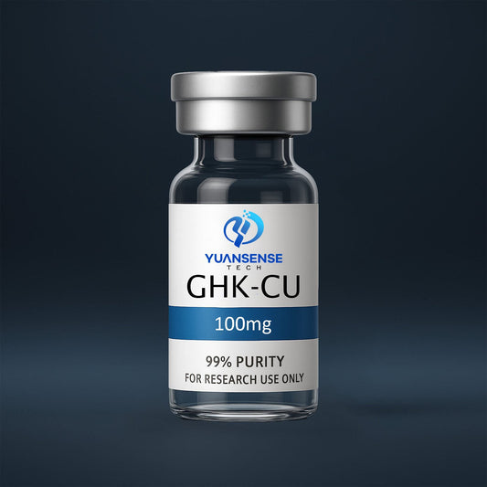 GHK-CU 100mg GHK-Cu copper tripeptide peptide raw material bottle
